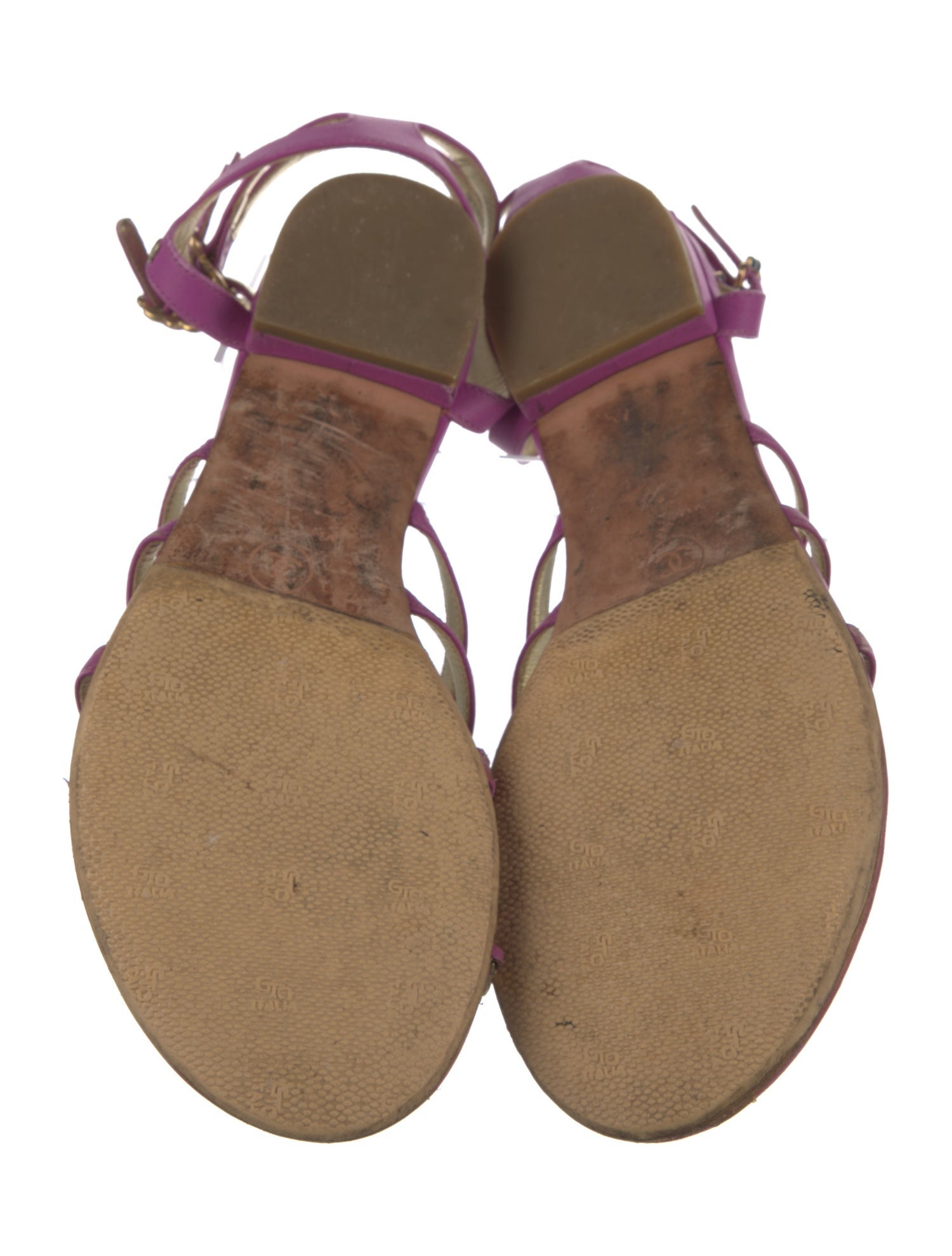 Chanel 2015 Interlocking CC Logo Gladiator Sandals